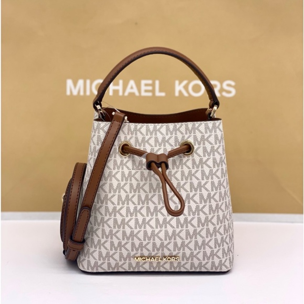 Michael Kors Brown and Cream Women's Bag